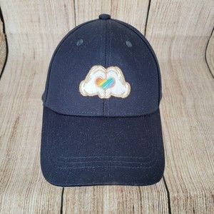 Disney Mickey Mouse Hands “Love” Cap Blue Adjustable Breathable Baseball Hat EUC